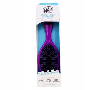 Custom Care Thick Hair Detangler Purple - Kartáč na vlasy